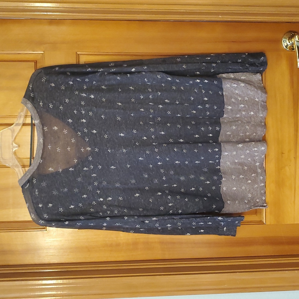 Johnny Was Pete & Greta Womans Semi Sheer Linen Floral Shirt Size Medium - Picture 13 of 13